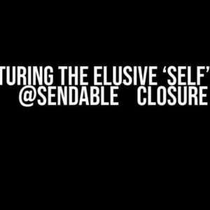 Capturing the Elusive ‘self’ in a `@Sendable` Closure