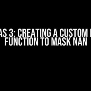 Keras 3: Creating a Custom Loss Function to Mask NaN